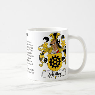 Muller-Familienwappen-Tasse Kaffeetasse