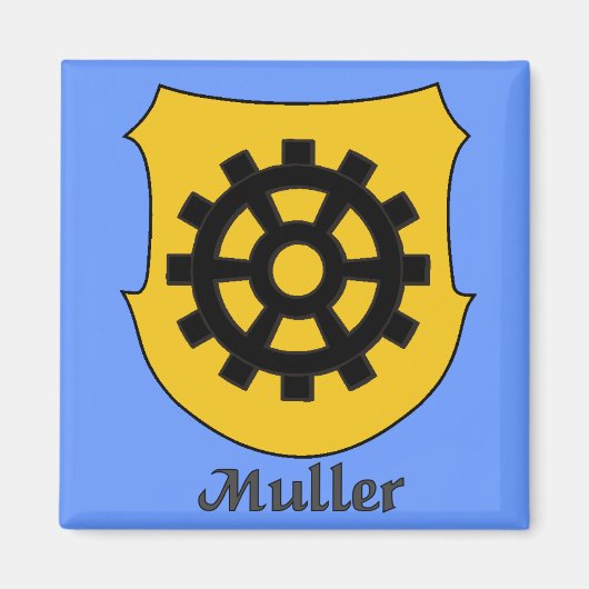 Muller Family Shield Magnet (Vorne)