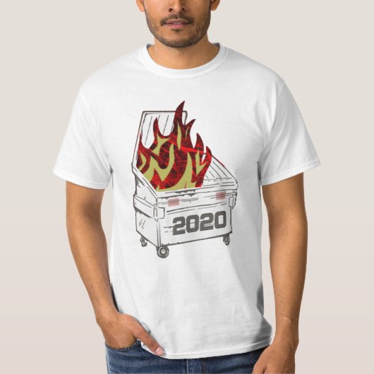 Müller-Feuerzwirn-Hemd, Trashcan, Feuer, Müllwagen T-Shirt (Vorderseite)