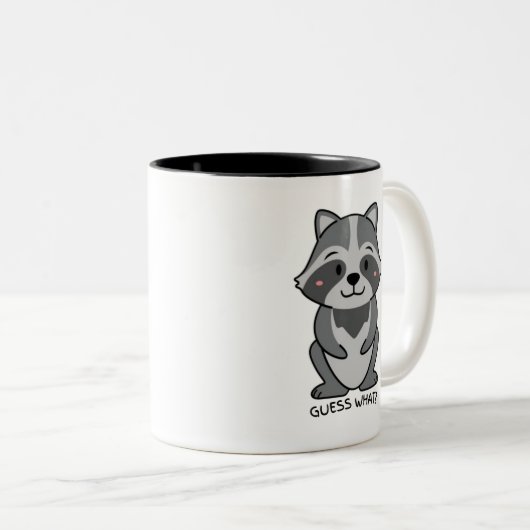 Müller Panda Shenanigans! 🦝 😂 Zweifarbige Tasse (VorderseiteRechts)