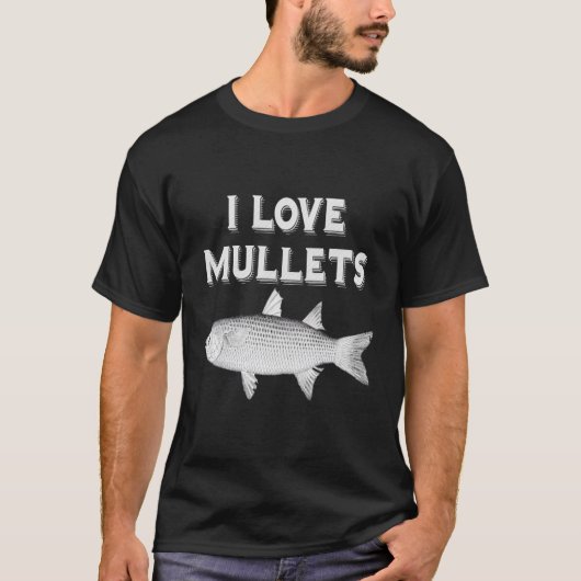 Mullet-Bauart für Fisch oder Haarfisch T-Shirt (Vorderseite)