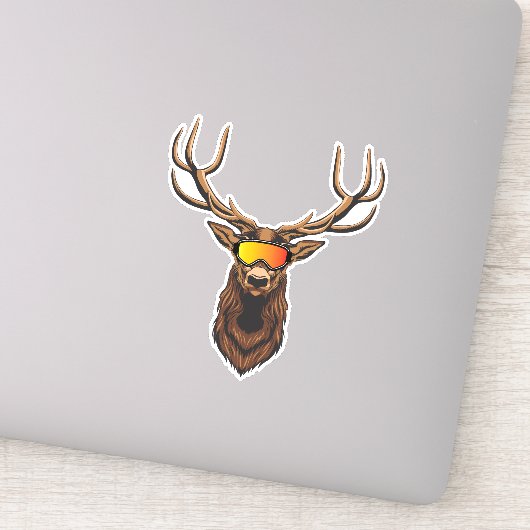 Mullet Deer, Hirschjagd Aufkleber (Detail)