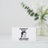 Mullet, Jeder kann cool, aber phantastisch sein... Visitenkarte (Stehend Vorderseite)