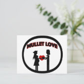 Mullet-Liebe Postkarte (Stehend Vorderseite)