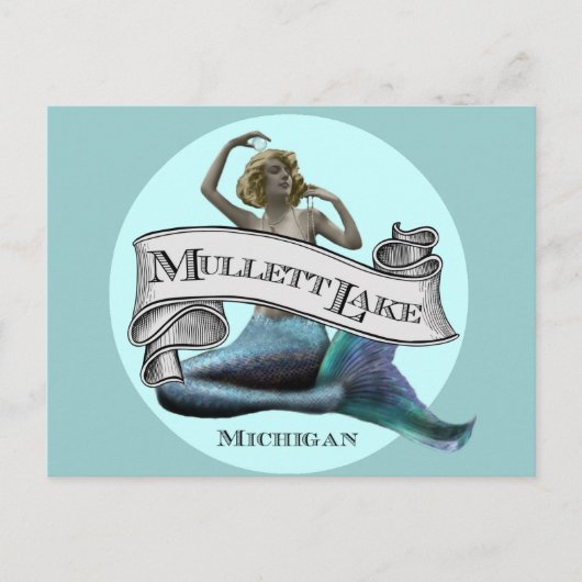 Mullett Lake Mermaid Postkarte (Vorderseite)