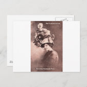 Müllfrau, Königin der Mode Postkarte (Vorne/Hinten)