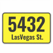 Müllhalde kann - benutzerdefinierte Bin-Adressennu Aufkleber (Vorderseite)