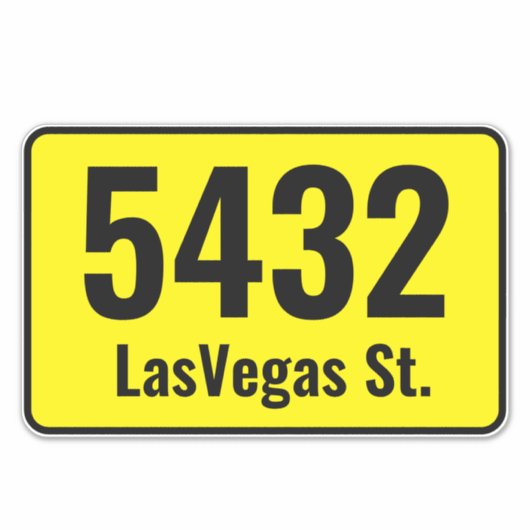 Müllhalde kann - benutzerdefinierte Bin-Adressennu Aufkleber (Vorderseite)