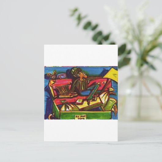 Müllhalde Postkarte (Stehend Vorderseite)