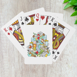 Müllhaufen Unordnung Müll Recycling Schrott Spielkarten