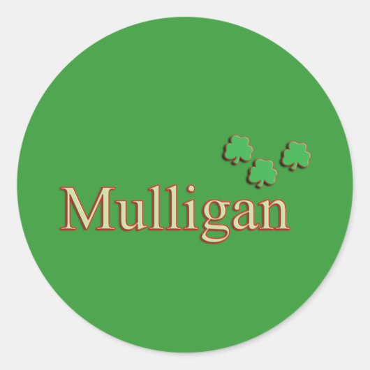 Mulligan Family Sticker (Vorderseite)