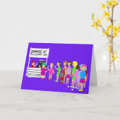 Mulligan Ladys Golf Cartoon Card Karte (Gelbe Blume)