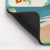 Mullins Beach Bay Barbados Reiseplakat. Mousepad (Ecke)