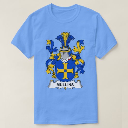 Mullins Coat of Arms Familienwappen T-Shirt (Design vorne)