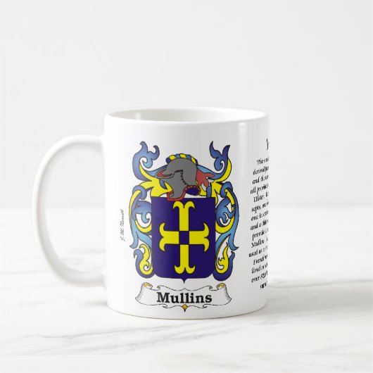 Mullins Familien-Wappen Tasse (Links)