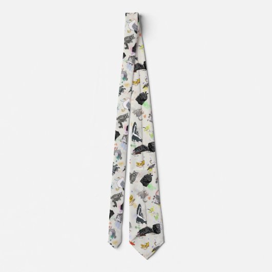 Müllpanda und Freunde Krawatte (Rückseite)