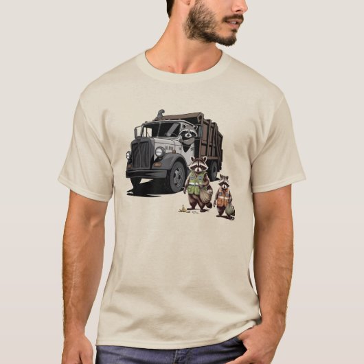 Müllpandas: Dumpster Truck Trio T - Shirt (Vorderseite)