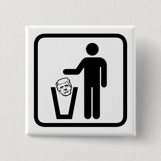 Müllschild Button (Vorderseite)