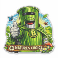 Müllsentinel: Nature's Choice Wheelie Bin Aufklebe