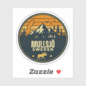 Mullsjö, Schweden Aufkleber (Blatt)