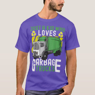 Mülltag nur ein Kind, das Mülltransporter Liebe T-Shirt