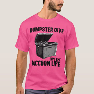 Mülltaucher Waschbär Lebensmittelrettung Freund T-Shirt
