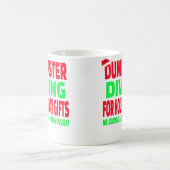 Mülltaucher-Weihnachtsmann-Mütze Kaffeetasse (Mittel)