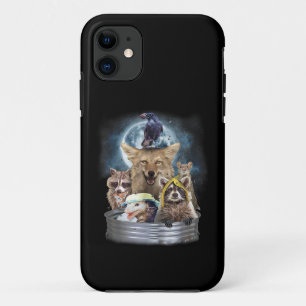 Mülltiere, den Mond anheulend Lustiges Müll-Team Case-Mate iPhone Hülle