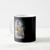 Mülltiere, die im Moon Funny Team herumhacken Kaffeetasse (Vorderseite Links)