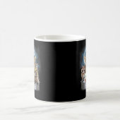 Mülltiere, die im Moon Funny Team herumhacken Kaffeetasse (Mittel)