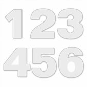 Mülltonnen in grauen und weißen Aufklebern Aufkleber (Vorderseite)