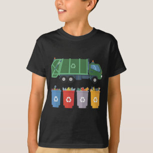 Mülltransporter Kids Recycelnd Müll T-Shirt