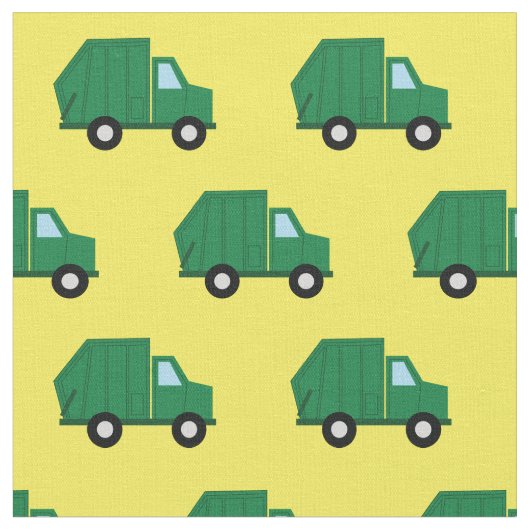 Mülltransporter Niedliche Jungen Kinder Stoff (Nahaufnahme)