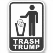 Mülltrump Aufkleber (Vorderseite)