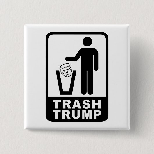 Mülltrump Button (Vorderseite)
