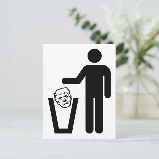 Mülltrump Postkarte (Stehend Vorderseite)