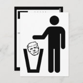 Mülltrump Postkarte (Vorne/Hinten)