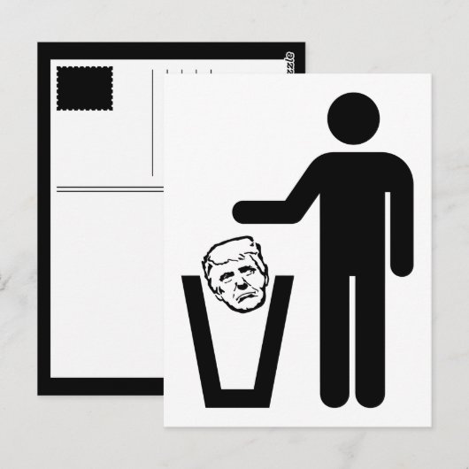 Mülltrump Postkarte (Vorne/Hinten)