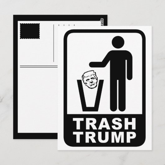 Mülltrump Postkarte (Vorne/Hinten)