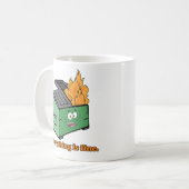 Müllverbrennung: Alles ist gut Kaffeetasse (Vorderseite Links)