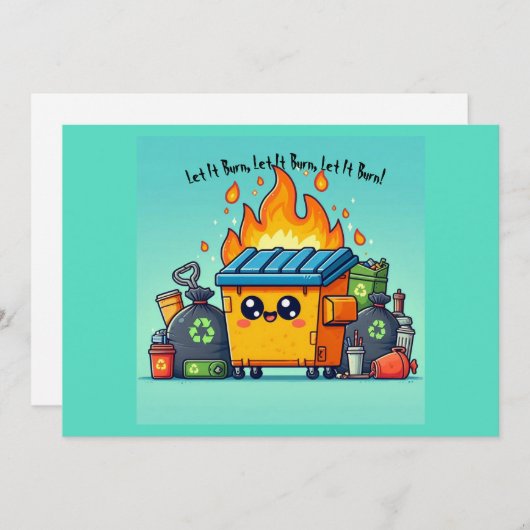 Müllverbrennungsanlage Feiertagskarte (Vorne/Hinten)