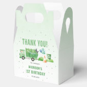 Müllwagen 1. Geburtstag Party Geschenkschachtel (Geöffnet)