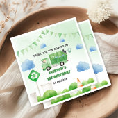 Müllwagen 1. Geburtstag Party Serviette