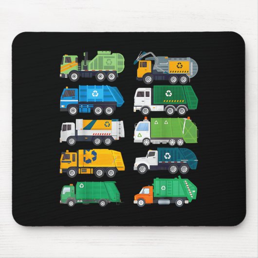 Müllwagen Abfall Trennung Kostüm Kinder Mousepad (Vorne)