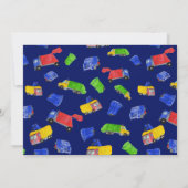 Müllwagen Flachpanel Dankeskarten Einladung (Rückseite)