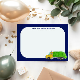 Müllwagen Flachpanel Dankeskarten Einladung