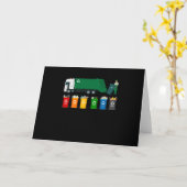 Müllwagen für Recycling Karte (Gelbe Blume)