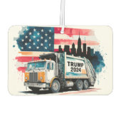 Müllwagen für Trump Autolufterfrischer (Rückseite)