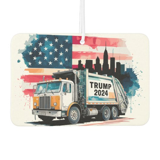 Müllwagen für Trump Autolufterfrischer (Vorderseite)