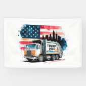 Müllwagen für Trump Banner (Horizontal)